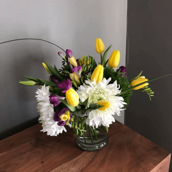 spring flower floral arrangement by Eufloria the Buckhorn Ontario Florist